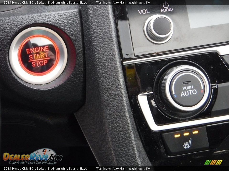 2019 Honda Civic EX-L Sedan Platinum White Pearl / Black Photo #16