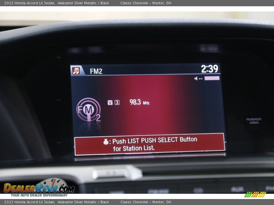 Audio System of 2013 Honda Accord LX Sedan Photo #10