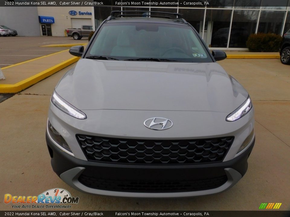 2022 Hyundai Kona SEL AWD Cyber Silver / Gray/Black Photo #8