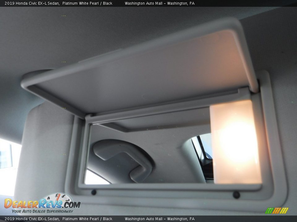 2019 Honda Civic EX-L Sedan Platinum White Pearl / Black Photo #22