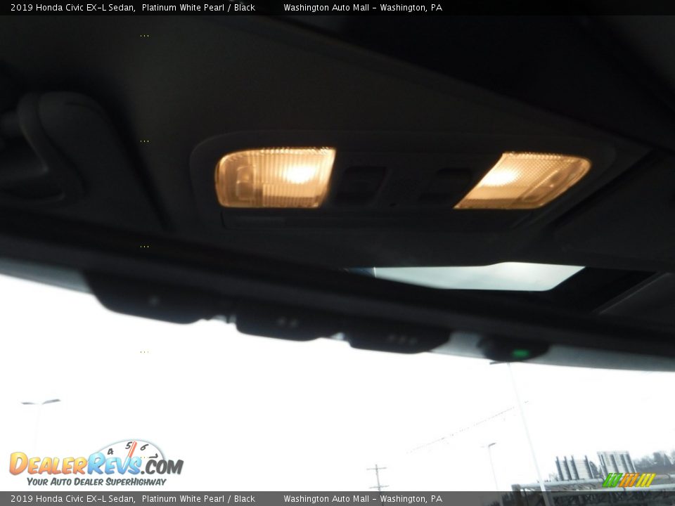 2019 Honda Civic EX-L Sedan Platinum White Pearl / Black Photo #23