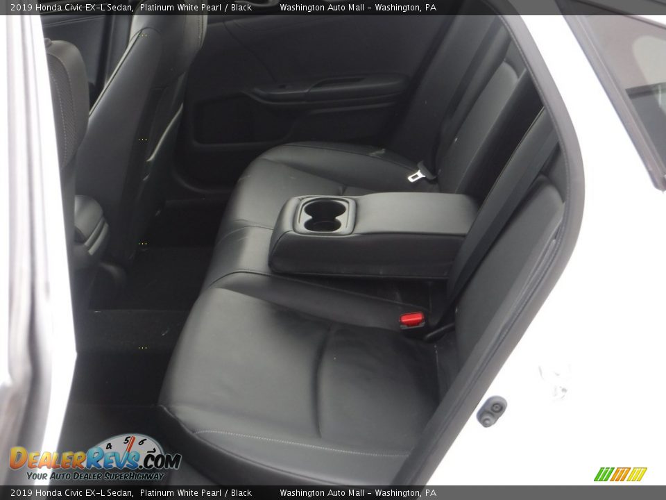 2019 Honda Civic EX-L Sedan Platinum White Pearl / Black Photo #24