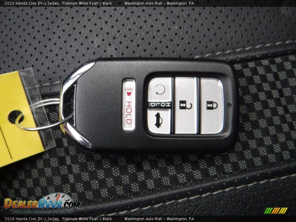 2019 Honda Civic EX-L Sedan Platinum White Pearl / Black Photo #26