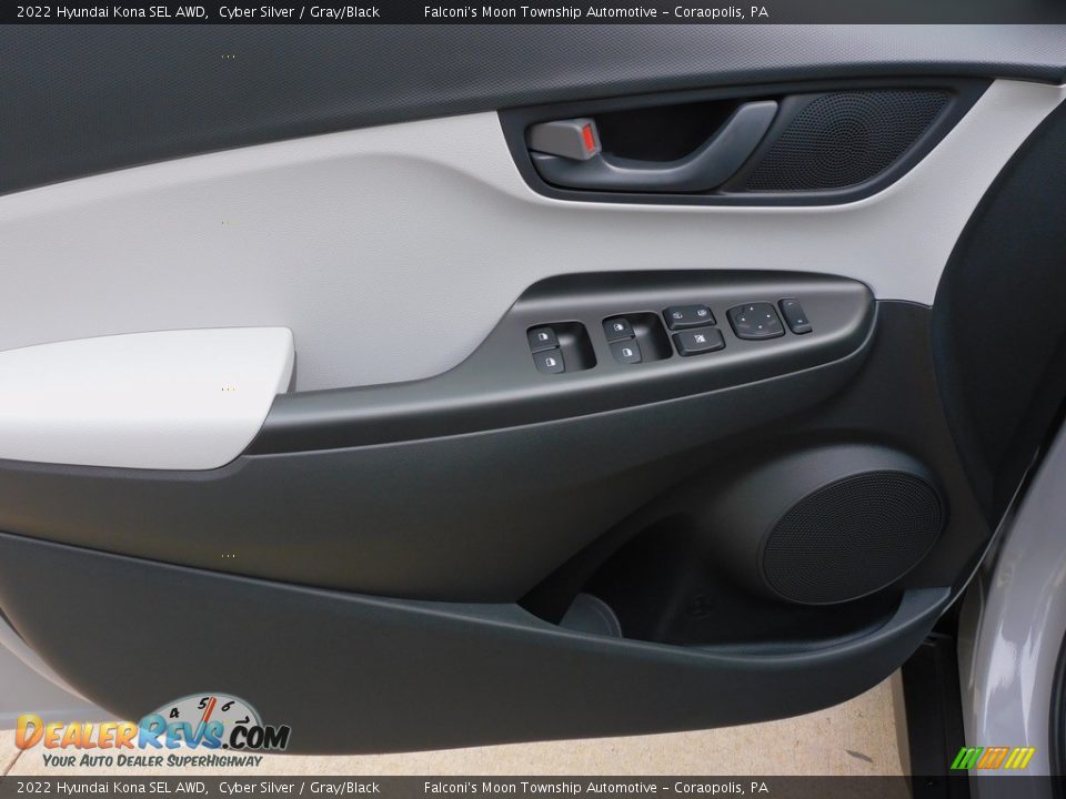 2022 Hyundai Kona SEL AWD Cyber Silver / Gray/Black Photo #14