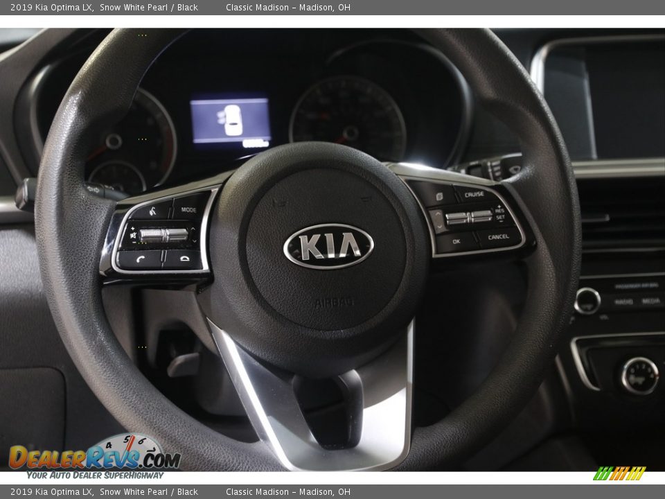 2019 Kia Optima LX Snow White Pearl / Black Photo #7