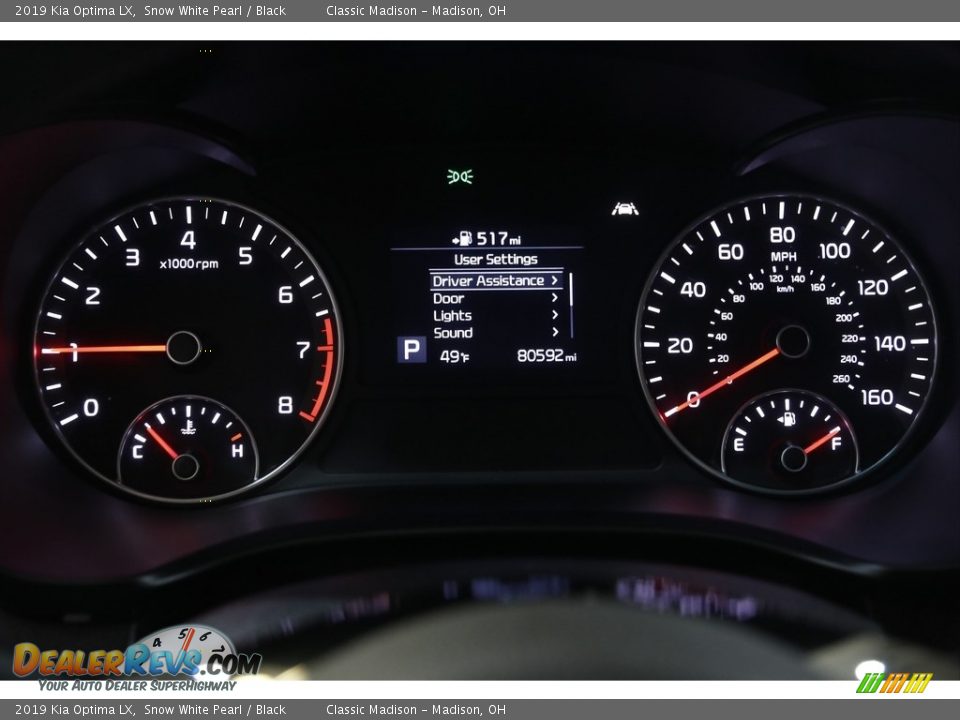 2019 Kia Optima LX Snow White Pearl / Black Photo #8