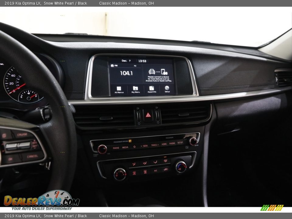 2019 Kia Optima LX Snow White Pearl / Black Photo #9