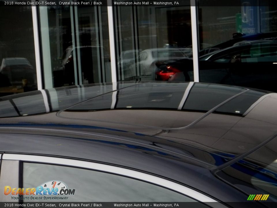 2018 Honda Civic EX-T Sedan Crystal Black Pearl / Black Photo #3