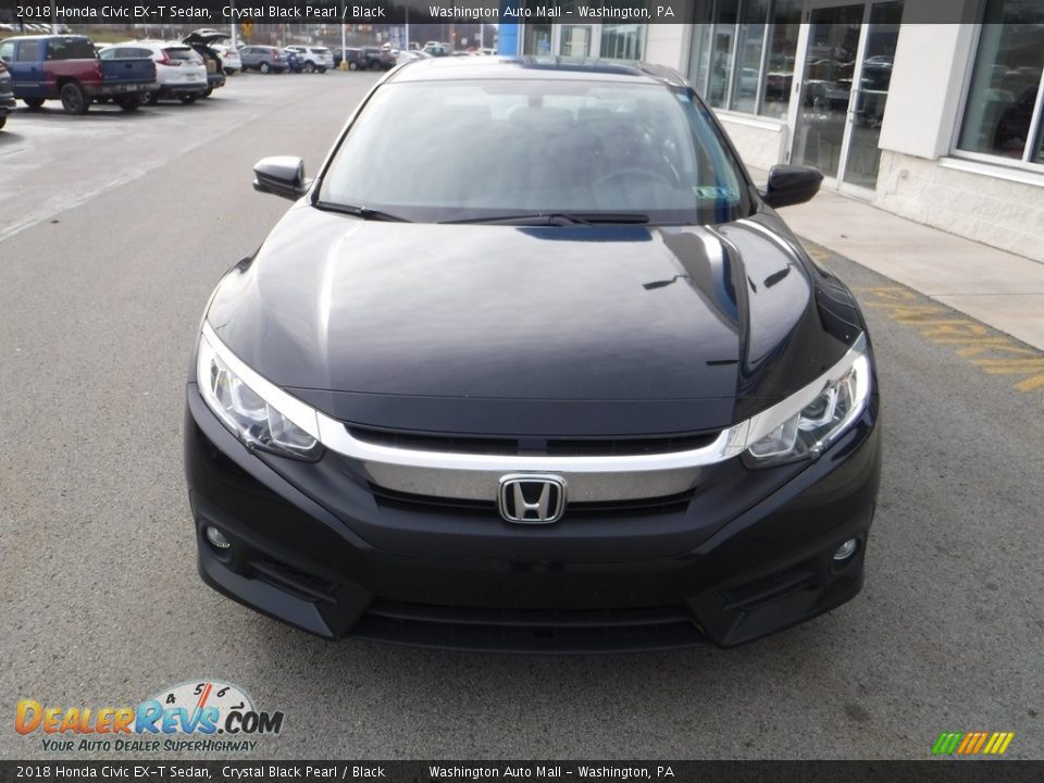 2018 Honda Civic EX-T Sedan Crystal Black Pearl / Black Photo #4