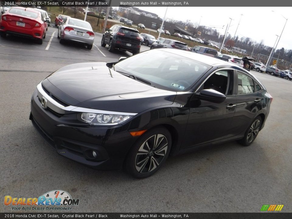 2018 Honda Civic EX-T Sedan Crystal Black Pearl / Black Photo #5