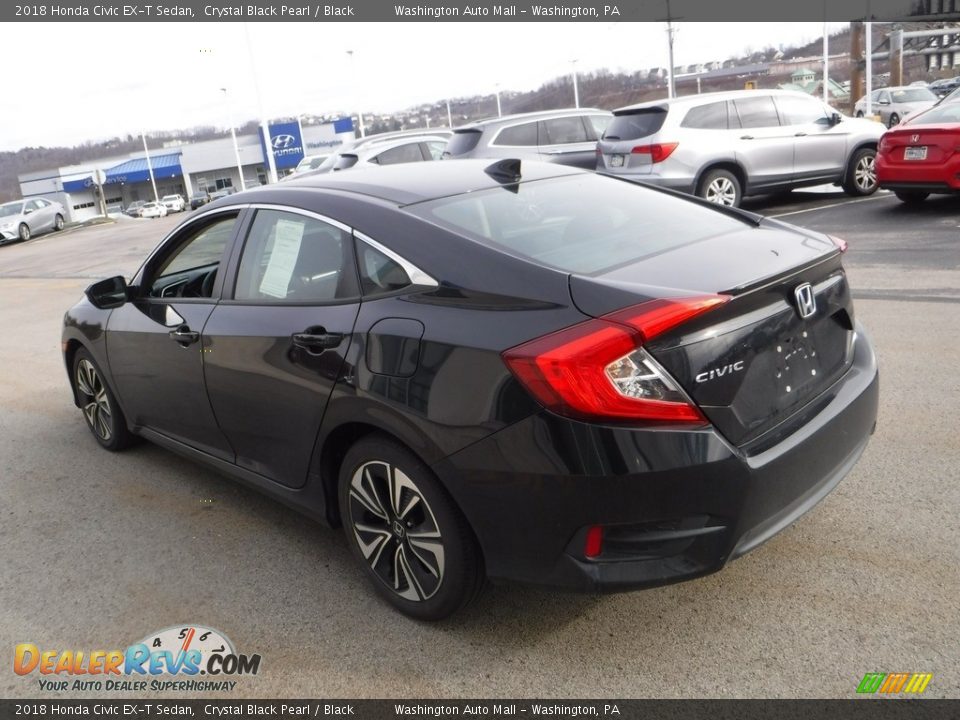2018 Honda Civic EX-T Sedan Crystal Black Pearl / Black Photo #7