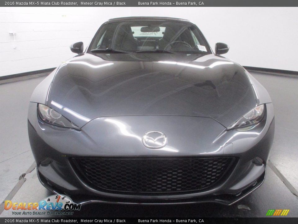 2016 Mazda MX-5 Miata Club Roadster Meteor Gray Mica / Black Photo #2