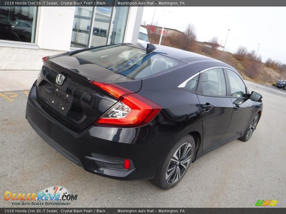 2018 Honda Civic EX-T Sedan Crystal Black Pearl / Black Photo #8