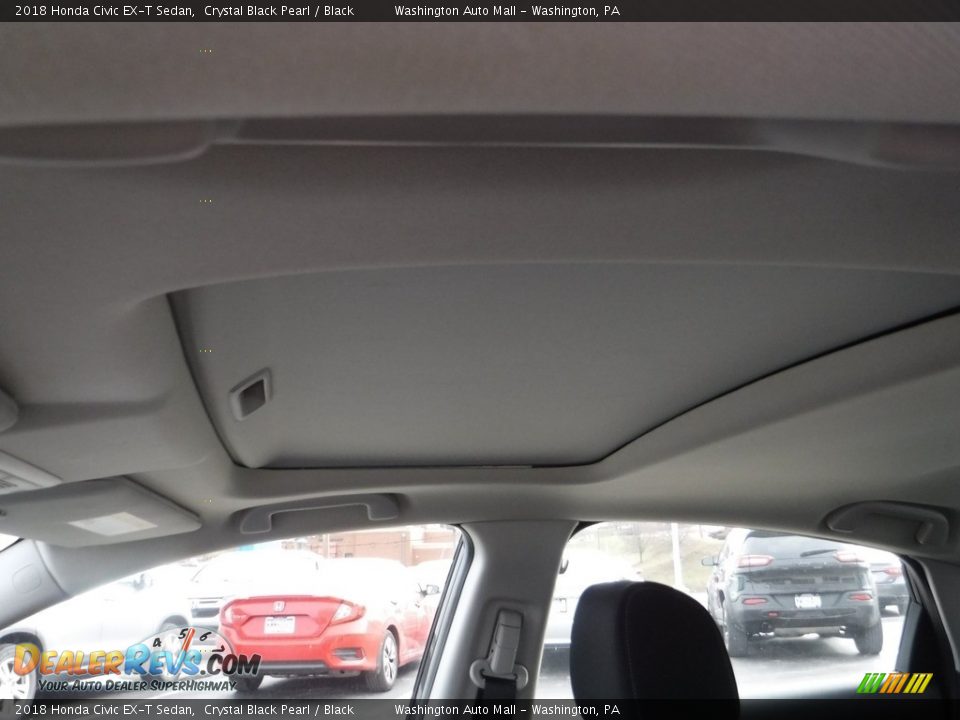 2018 Honda Civic EX-T Sedan Crystal Black Pearl / Black Photo #9