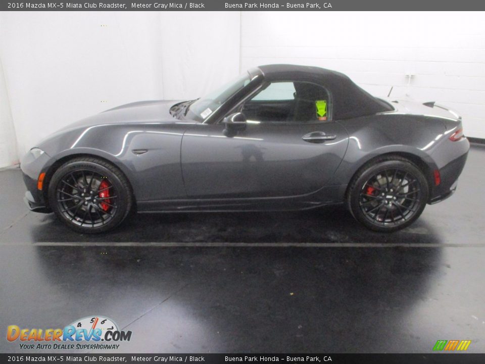 2016 Mazda MX-5 Miata Club Roadster Meteor Gray Mica / Black Photo #4
