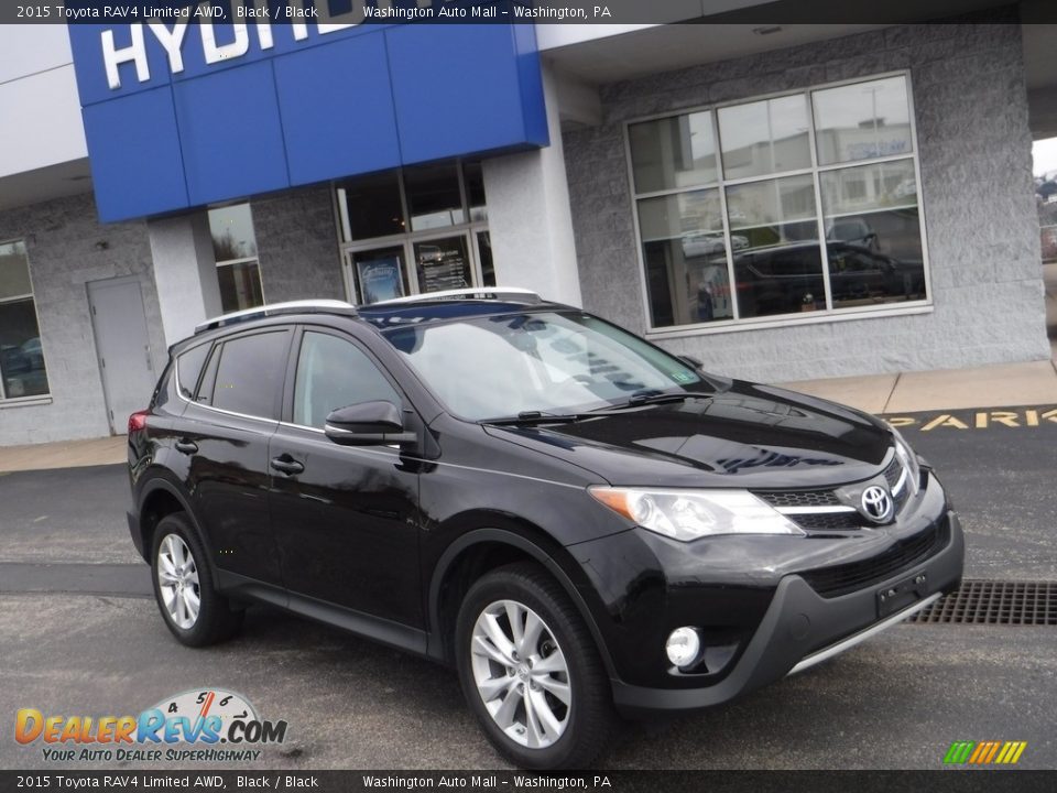 2015 Toyota RAV4 Limited AWD Black / Black Photo #1