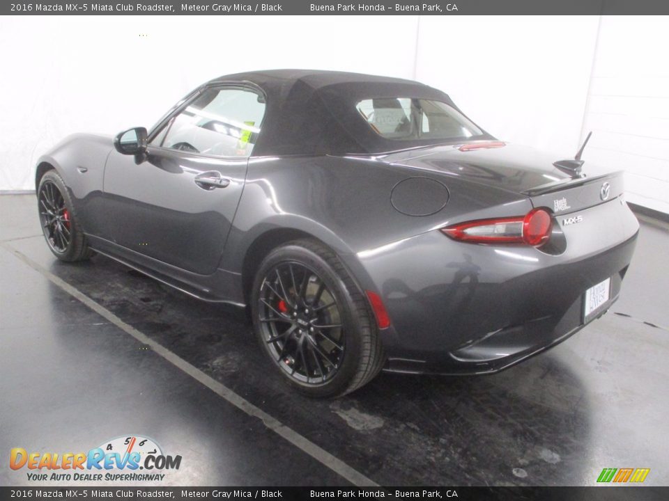 2016 Mazda MX-5 Miata Club Roadster Meteor Gray Mica / Black Photo #5