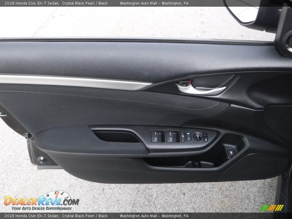 2018 Honda Civic EX-T Sedan Crystal Black Pearl / Black Photo #11