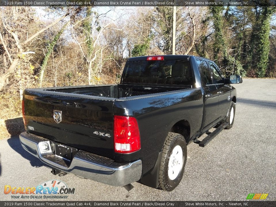 2019 Ram 1500 Classic Tradesman Quad Cab 4x4 Diamond Black Crystal Pearl / Black/Diesel Gray Photo #6