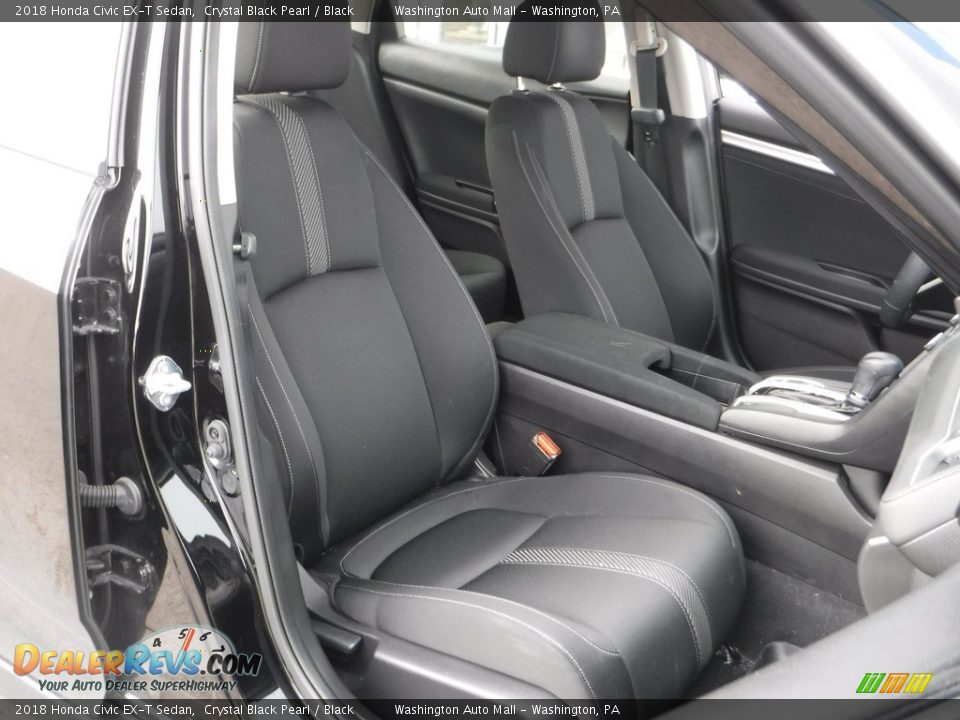 2018 Honda Civic EX-T Sedan Crystal Black Pearl / Black Photo #12