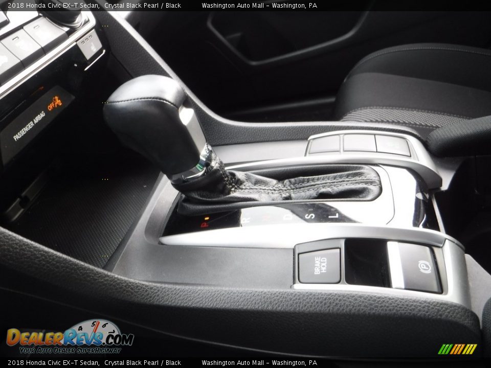 2018 Honda Civic EX-T Sedan Crystal Black Pearl / Black Photo #14