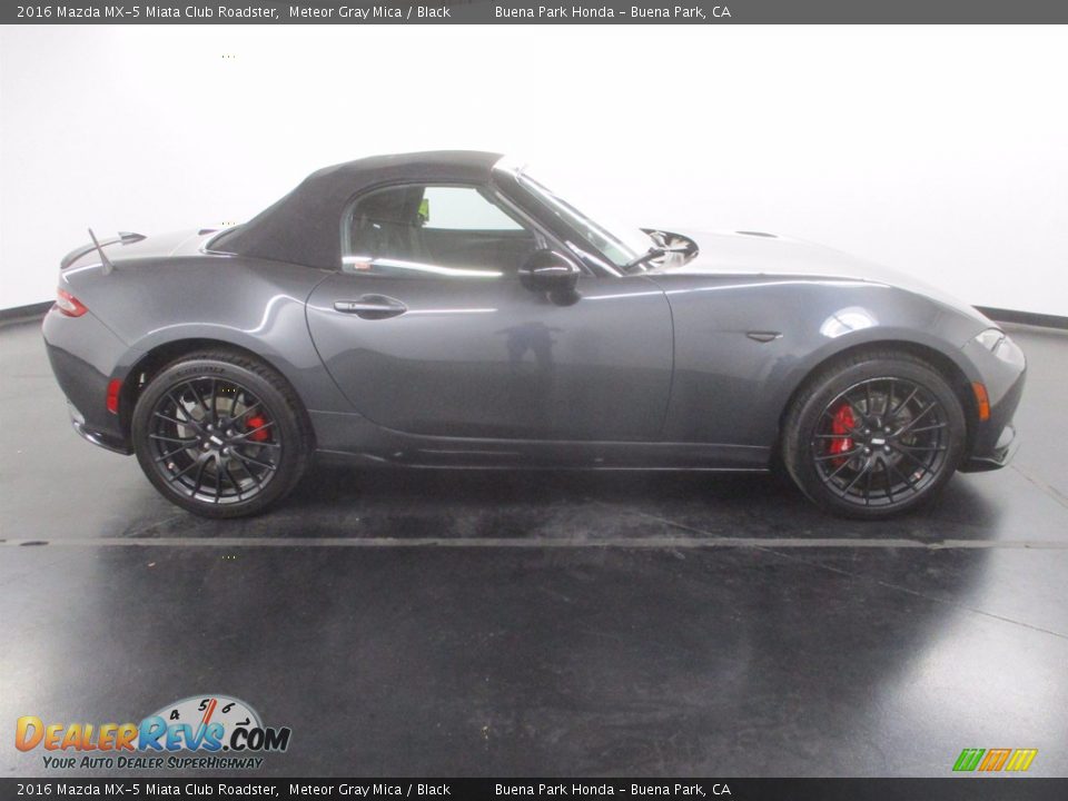 2016 Mazda MX-5 Miata Club Roadster Meteor Gray Mica / Black Photo #8