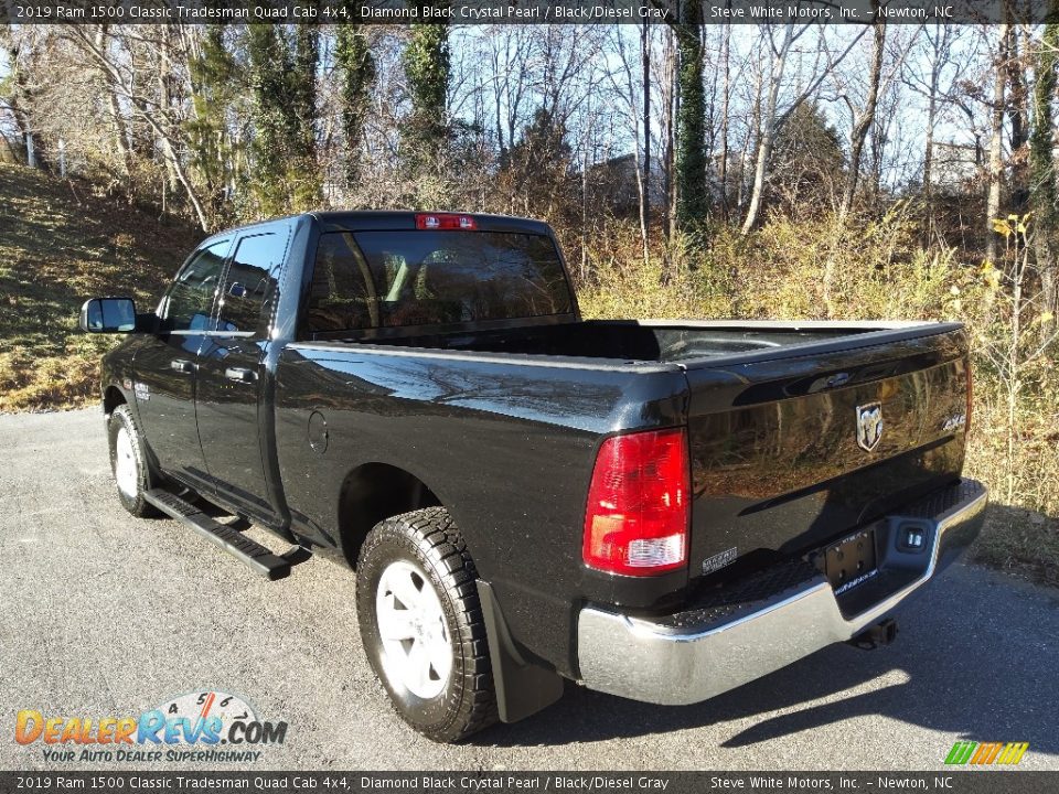 2019 Ram 1500 Classic Tradesman Quad Cab 4x4 Diamond Black Crystal Pearl / Black/Diesel Gray Photo #11