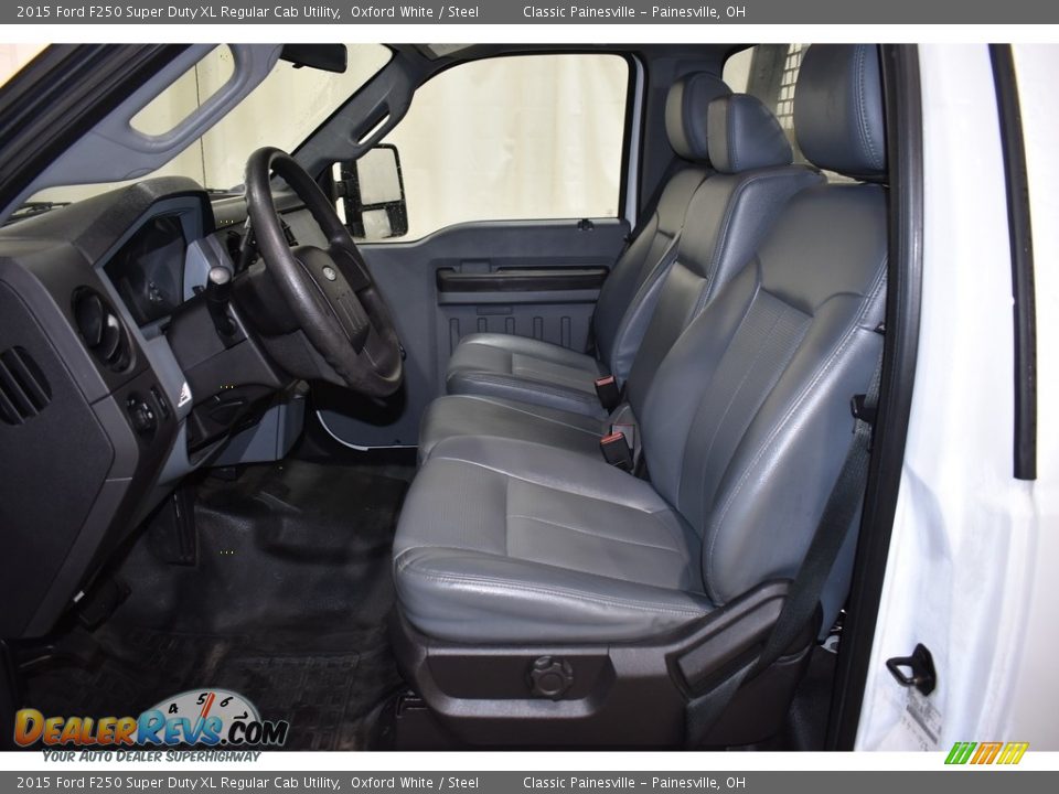 2015 Ford F250 Super Duty XL Regular Cab Utility Oxford White / Steel Photo #8