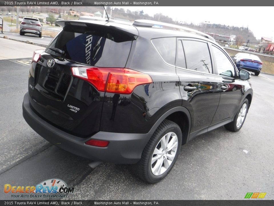 2015 Toyota RAV4 Limited AWD Black / Black Photo #12