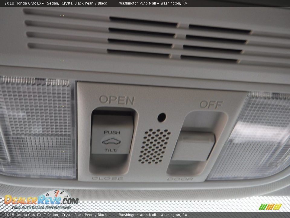 2018 Honda Civic EX-T Sedan Crystal Black Pearl / Black Photo #22