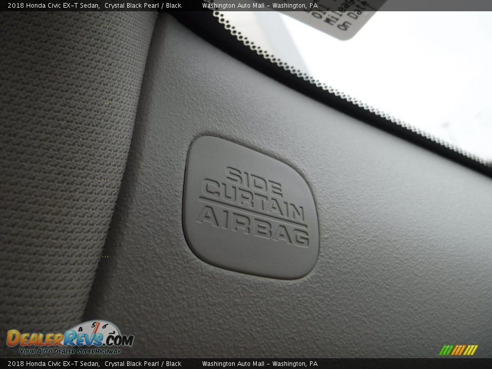 2018 Honda Civic EX-T Sedan Crystal Black Pearl / Black Photo #23