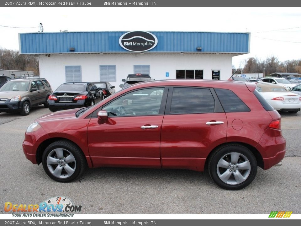 2007 Acura RDX Moroccan Red Pearl / Taupe Photo #2