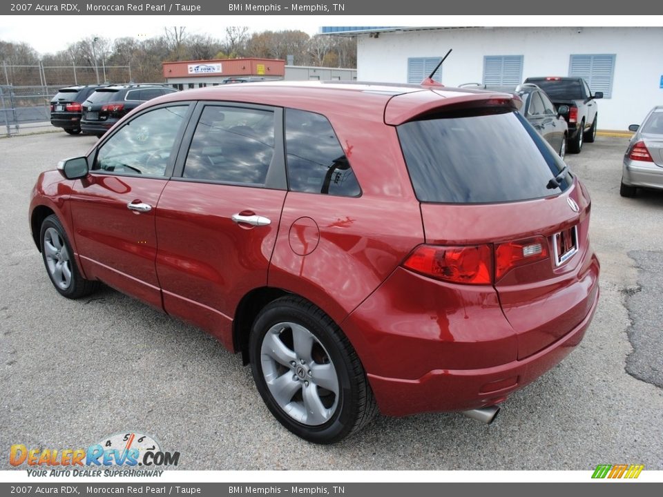 2007 Acura RDX Moroccan Red Pearl / Taupe Photo #3