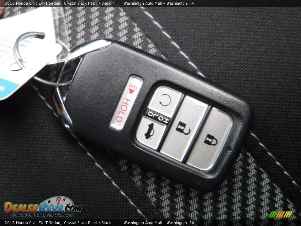 2018 Honda Civic EX-T Sedan Crystal Black Pearl / Black Photo #26