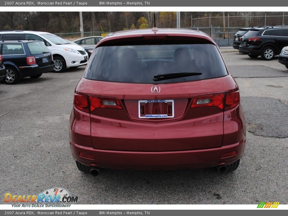 2007 Acura RDX Moroccan Red Pearl / Taupe Photo #4