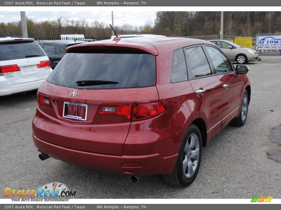 2007 Acura RDX Moroccan Red Pearl / Taupe Photo #5