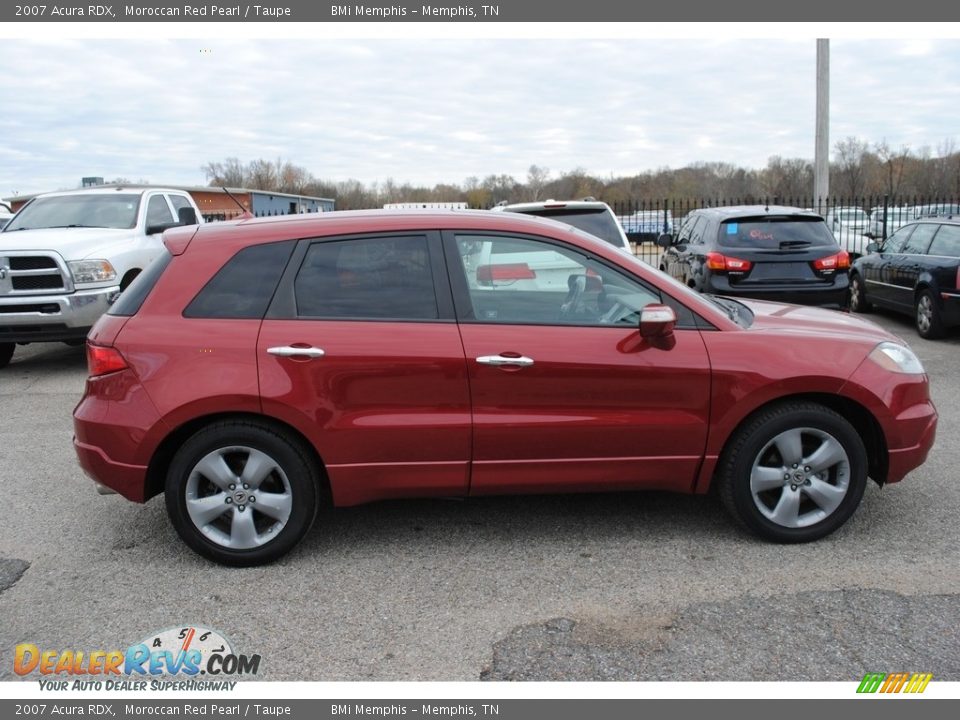 2007 Acura RDX Moroccan Red Pearl / Taupe Photo #6
