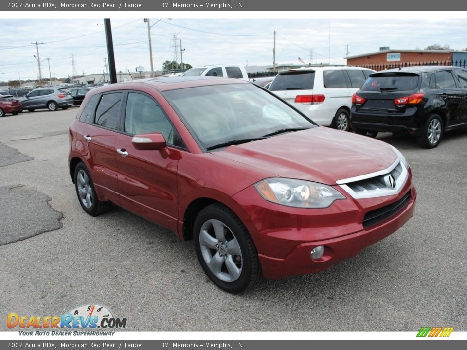 2007 Acura RDX Moroccan Red Pearl / Taupe Photo #7