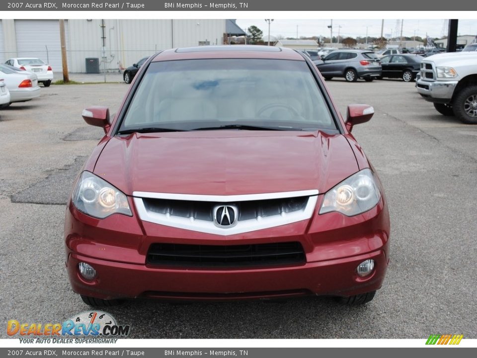 2007 Acura RDX Moroccan Red Pearl / Taupe Photo #8