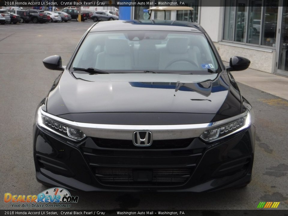 2018 Honda Accord LX Sedan Crystal Black Pearl / Gray Photo #3