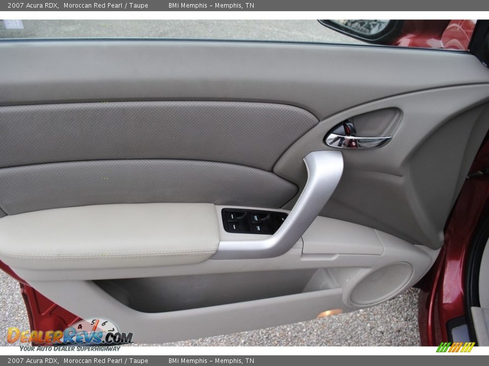 2007 Acura RDX Moroccan Red Pearl / Taupe Photo #10