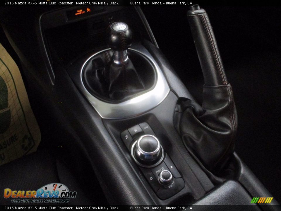 2016 Mazda MX-5 Miata Club Roadster Meteor Gray Mica / Black Photo #24