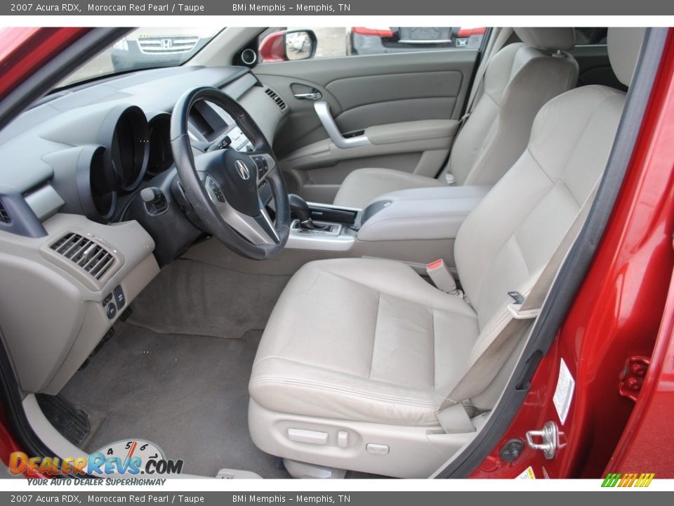 2007 Acura RDX Moroccan Red Pearl / Taupe Photo #11