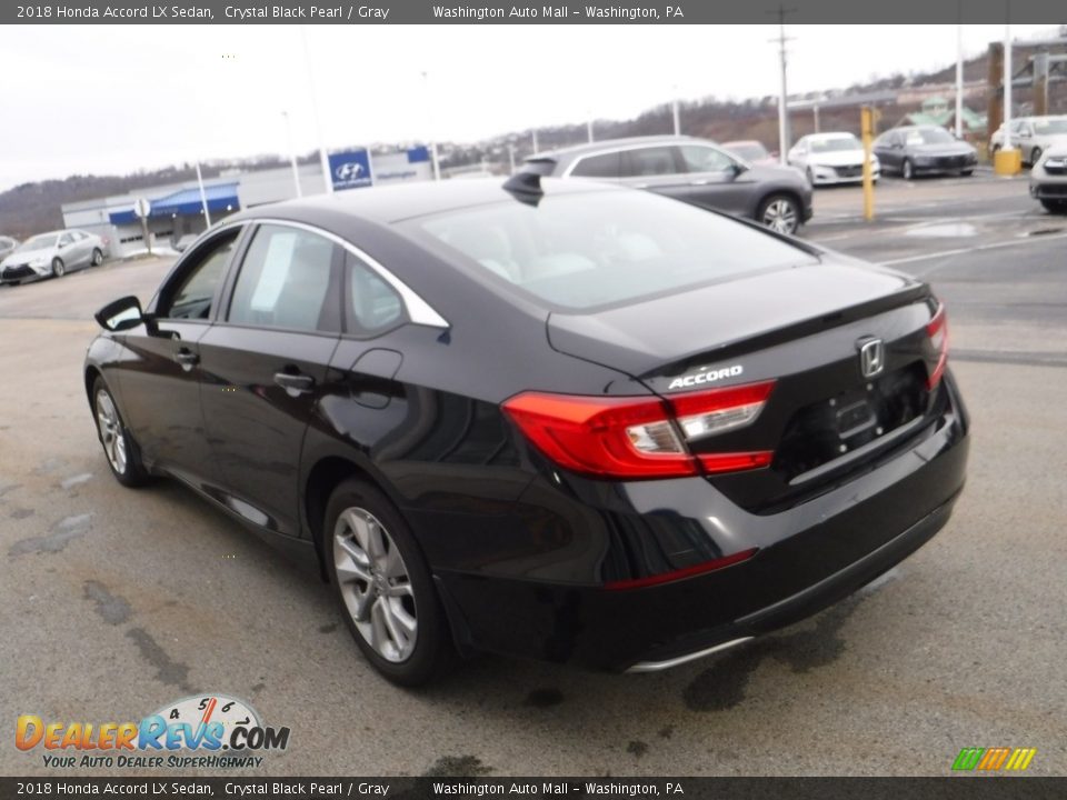2018 Honda Accord LX Sedan Crystal Black Pearl / Gray Photo #6