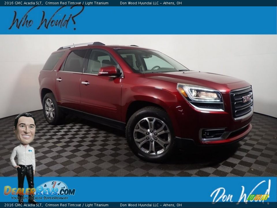 2016 GMC Acadia SLT Crimson Red Tintcoat / Light Titanium Photo #1