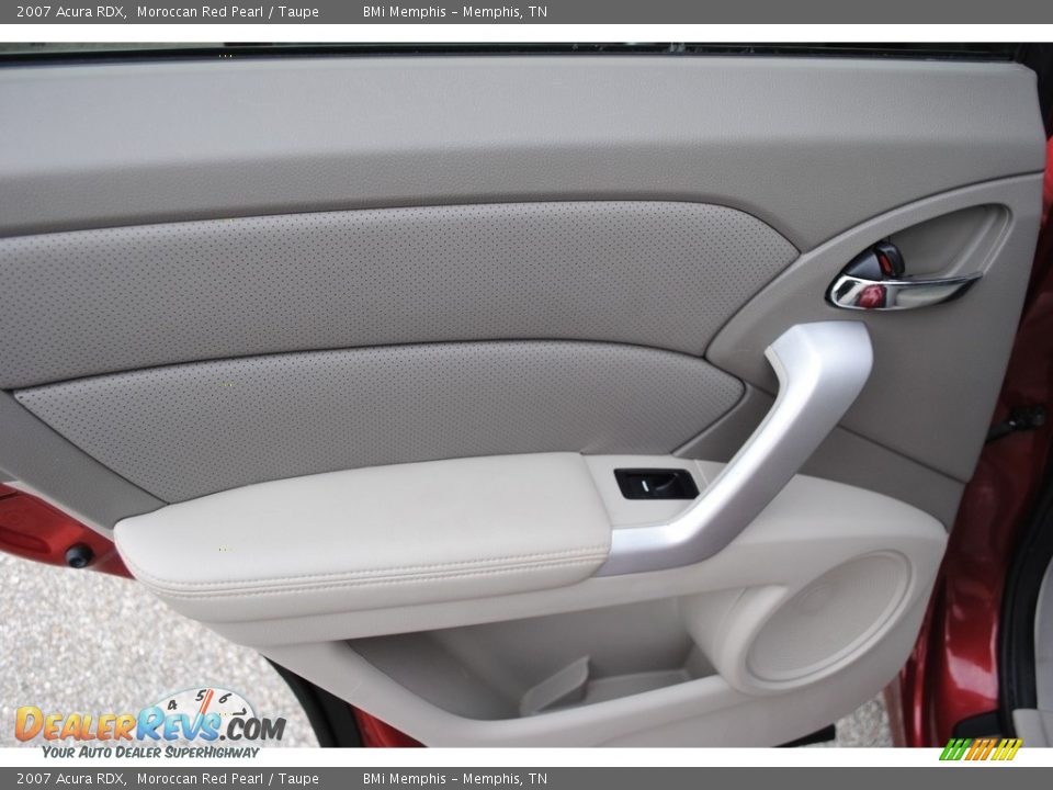 2007 Acura RDX Moroccan Red Pearl / Taupe Photo #19