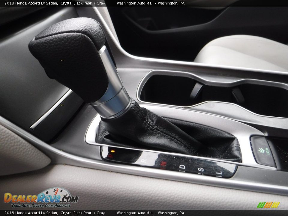 2018 Honda Accord LX Sedan Crystal Black Pearl / Gray Photo #14