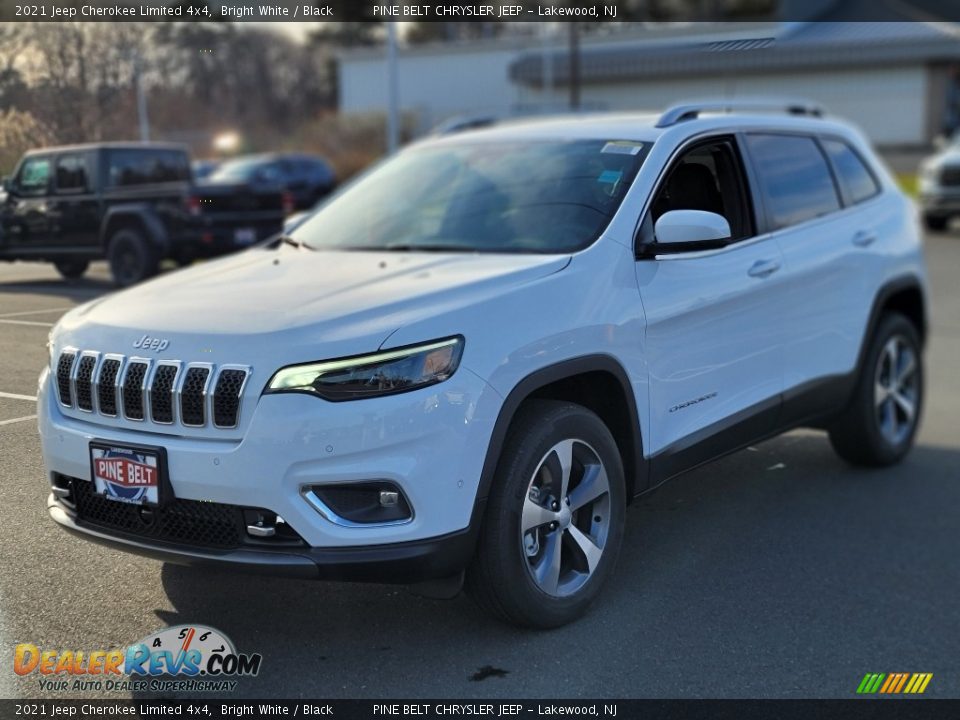 2021 Jeep Cherokee Limited 4x4 Bright White / Black Photo #1