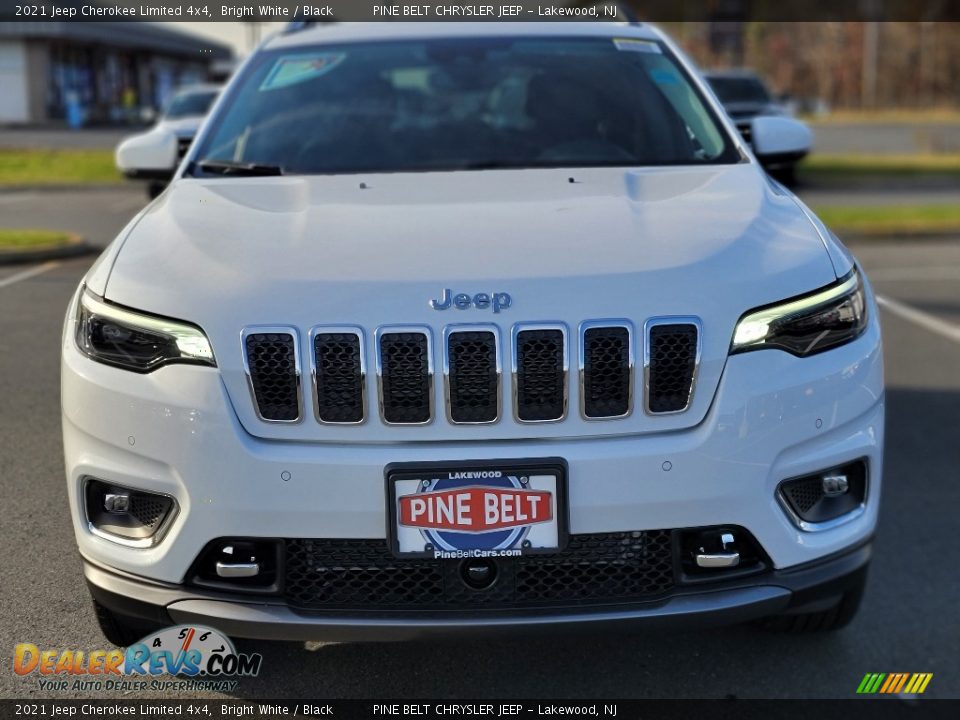 2021 Jeep Cherokee Limited 4x4 Bright White / Black Photo #3