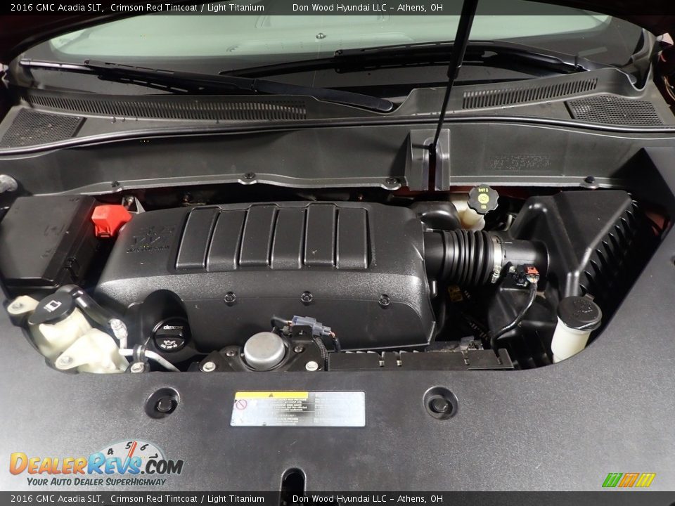 2016 GMC Acadia SLT Crimson Red Tintcoat / Light Titanium Photo #8